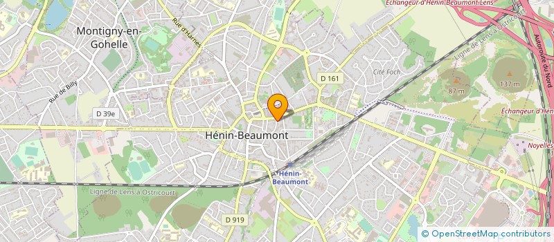 localisation de l'entreprise MADAME MICHELE HANCART à HENIN-BEAUMONT