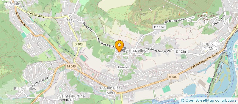 localisation de l'entreprise MADAME MICHELE HENNING  SCY-CHAZELLES