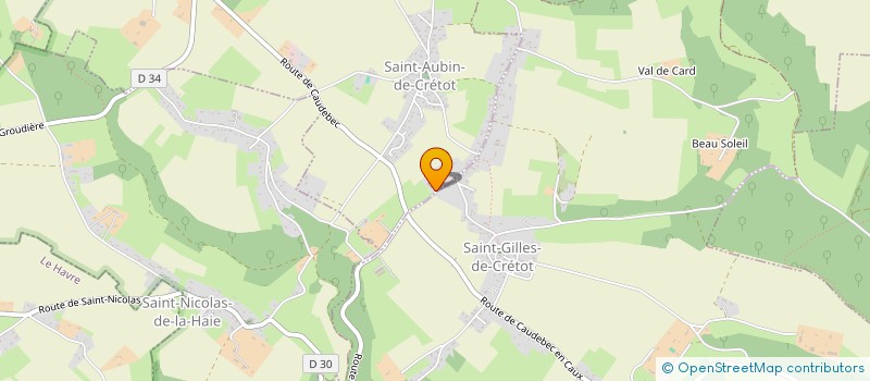 localisation de l'entreprise MADAME MICHELE HERICHER à SAINT-AUBIN-DE-CRETOT