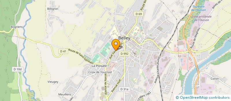 localisation de l'entreprise MADAME MICHELE HEUREUX  BELLEY