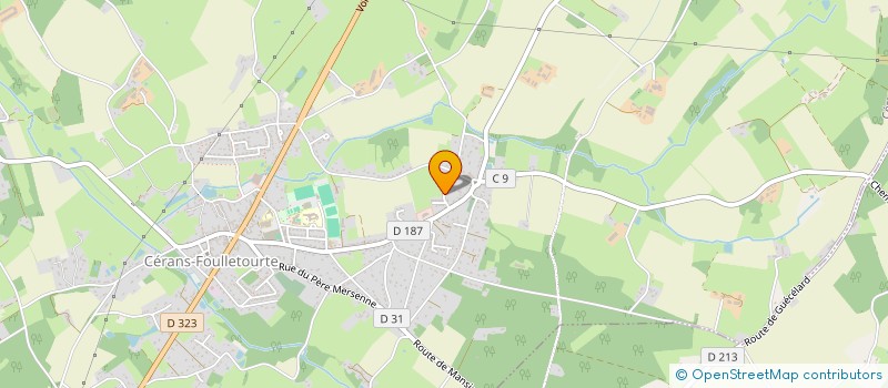 localisation de l'entreprise MADAME MICHELE HOUDOUIN  CERANS-FOULLETOURTE