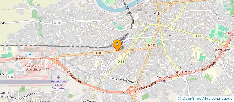 localisation de l'entreprise MADAME MICHELE HUGON à ALBI