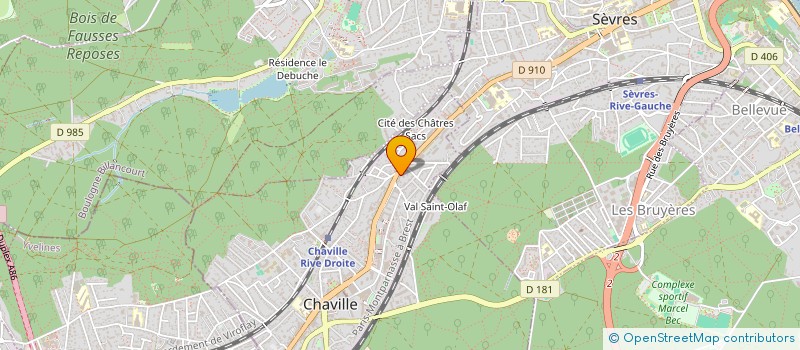 localisation de l'entreprise MADAME MICHELE HUPELIER  CHAVILLE