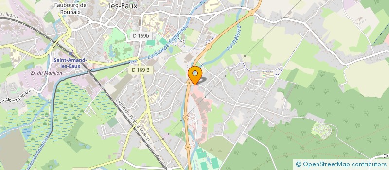 localisation de l'entreprise MADAME MICHELE HUS  SAINT-AMAND-LES-EAUX