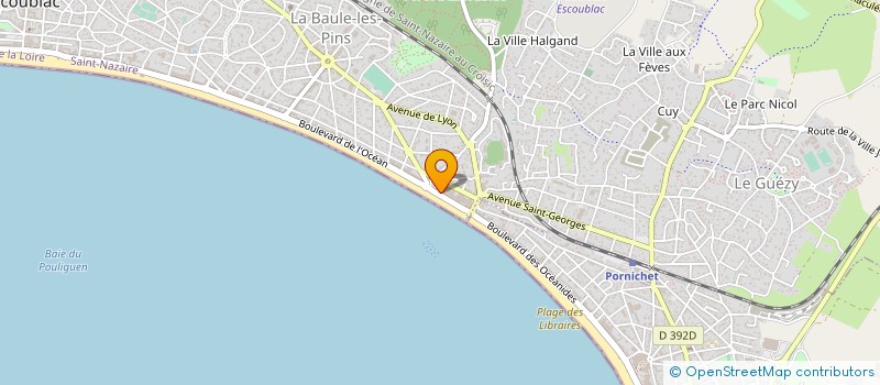 localisation de l'entreprise MADAME MICHELE ISNARD à LA BAULE-ESCOUBLAC
