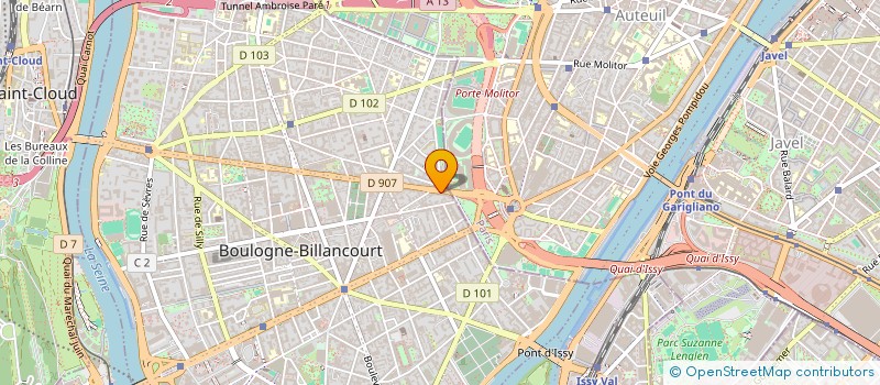 localisation de l'entreprise MADAME MICHELE IZNARDO  BOULOGNE-BILLANCOURT