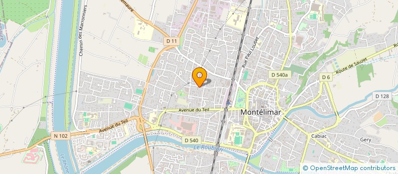 localisation de l'entreprise MADAME MICHELE JACQUET à MONTELIMAR