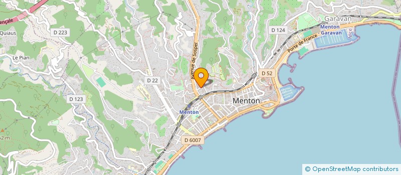 localisation de l'entreprise MADAME MICHELE JAUZAC  MENTON