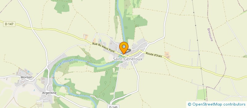 localisation de l'entreprise MADAME MICHELE JOLY  SAINT-GENEROUX