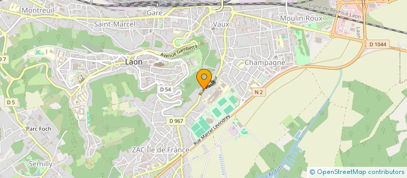 localisation de l'entreprise MADAME MICHELE JOMOTTE à LAON