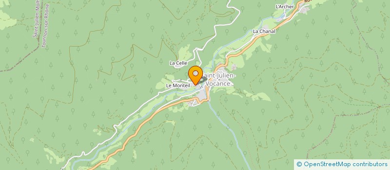 localisation de l'entreprise MADAME MICHELE JOUVE  SAINT-JULIEN-VOCANCE