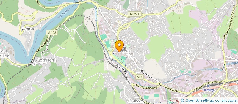 localisation de l'entreprise MADAME MICHELE JOUVE  UNIEUX