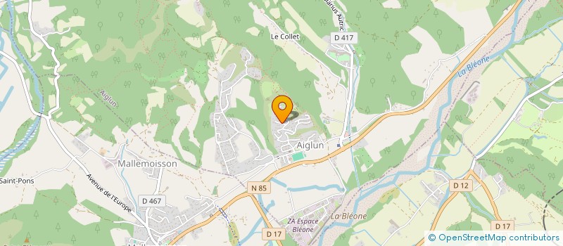 localisation de l'entreprise MADAME MICHELE JUILLAN  AIGLUN