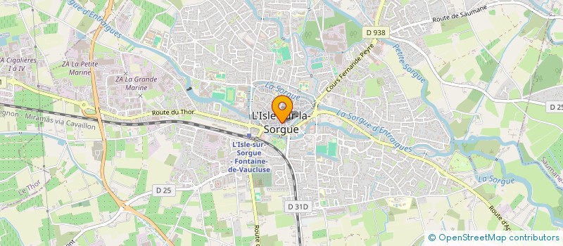 localisation de l'entreprise MADAME MICHELE KOMAR à L'ISLE-SUR-LA-SORGUE