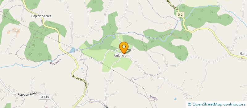 localisation de l'entreprise MADAME MICHELE LACHAPPPE  GIBRET