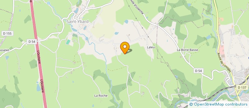 localisation de l'entreprise MADAME MICHELE LACORIE  SAINT-YBARD