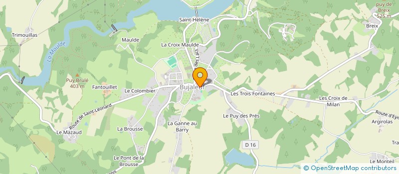 localisation de l'entreprise MADAME MICHELE LAFOND à BUJALEUF