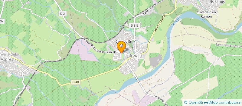 localisation de l'entreprise MADAME MICHELE LAGLEYSE  BROUILLA