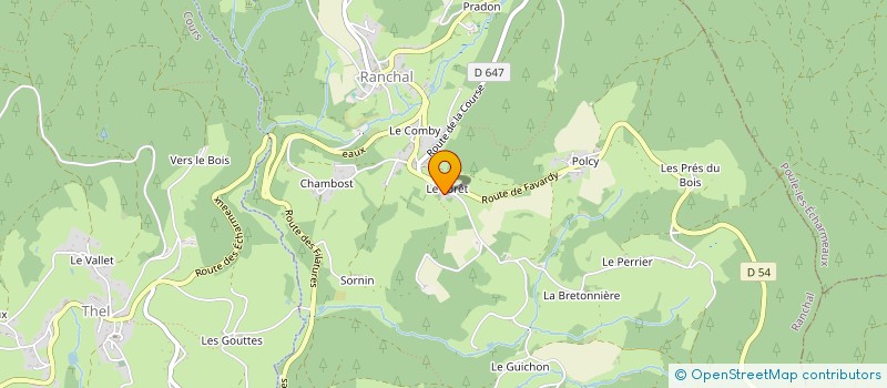 localisation de l'entreprise MADAME MICHELE LAGNEAU  RANCHAL