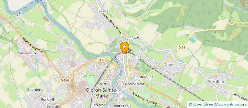 localisation de l'entreprise MADAME MICHELE LAHOUSSE  OLORON-SAINTE-MARIE