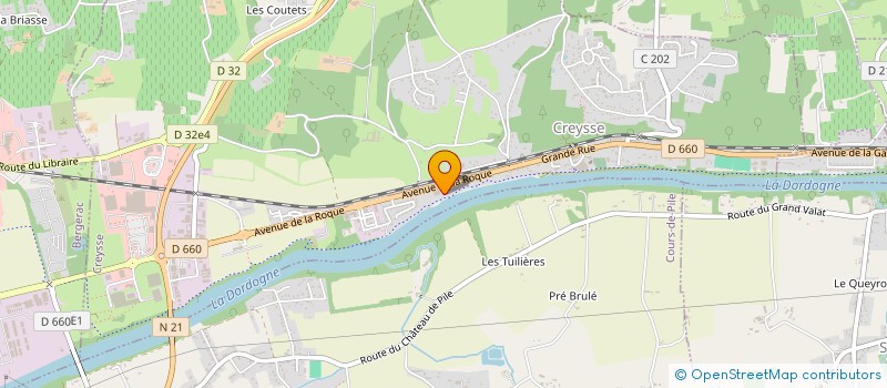 localisation de l'entreprise MADAME MICHELE LAMORE  CREYSSE