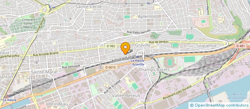 localisation de l'entreprise MADAME MICHELE LE BALANGER à LE HAVRE