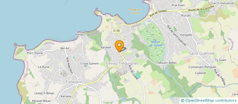 localisation de l'entreprise MADAME MICHELE LE GOFF  TRELEVERN