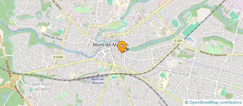 localisation de l'entreprise MADAME MICHELE LE-ROUX  MONT-DE-MARSAN
