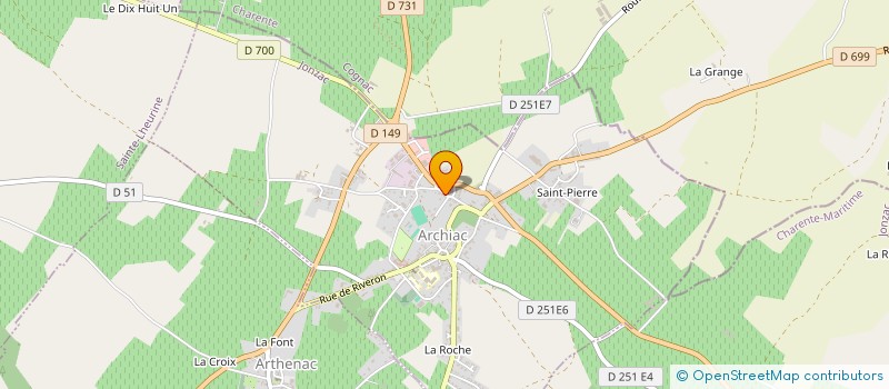 localisation de l'entreprise MADAME MICHELE LE VOT  ARCHIAC