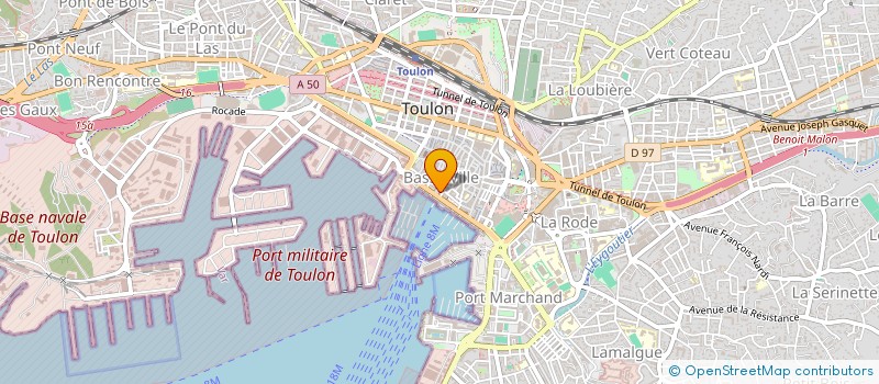 localisation de l'entreprise MADAME MICHELE LEBRAS  TOULON