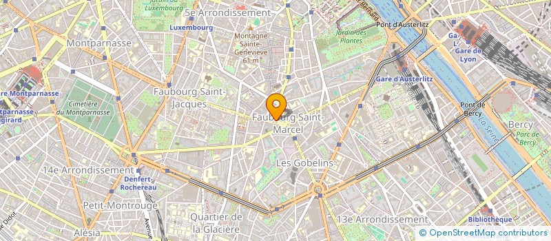 localisation de l'entreprise MADAME MICHELE LEBRUN à PARIS