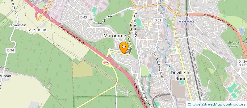 localisation de l'entreprise MADAME MICHELE LEDOUX  MAROMME