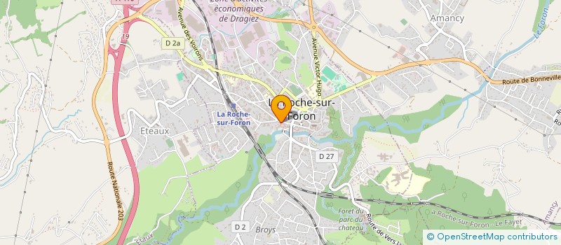 localisation de l'entreprise MADAME MICHELE LEFEBVRE  LA ROCHE-SUR-FORON