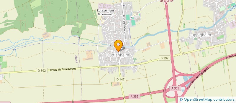 localisation de l'entreprise MADAME MICHELE LEFEVRE  DUTTLENHEIM