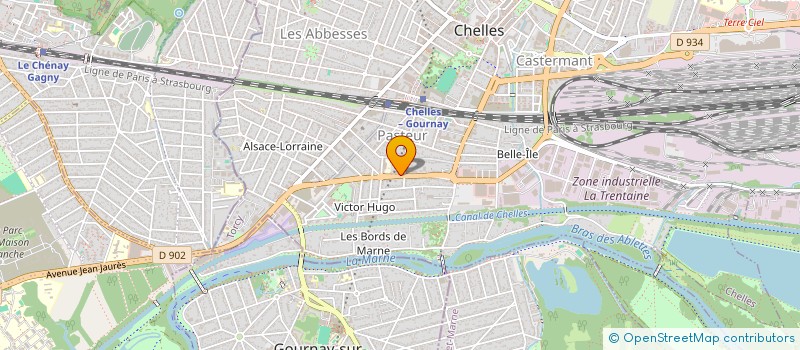 localisation de l'entreprise MADAME MICHELE LEGRAND  CHELLES