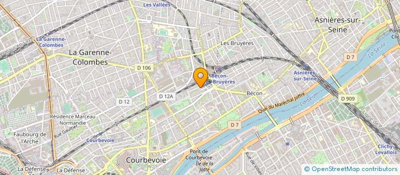 localisation de l'entreprise MADAME MICHELE LELOUP à COURBEVOIE