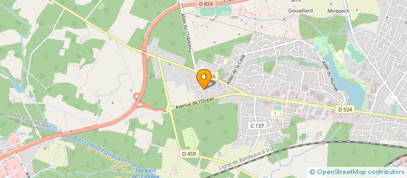 localisation de l'entreprise MADAME MICHELE LENOIR  SAINT-PAUL-LES-DAX