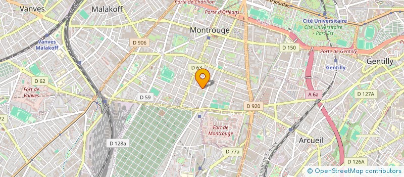 localisation de l'entreprise MADAME MICHELE LETELLIER  MONTROUGE