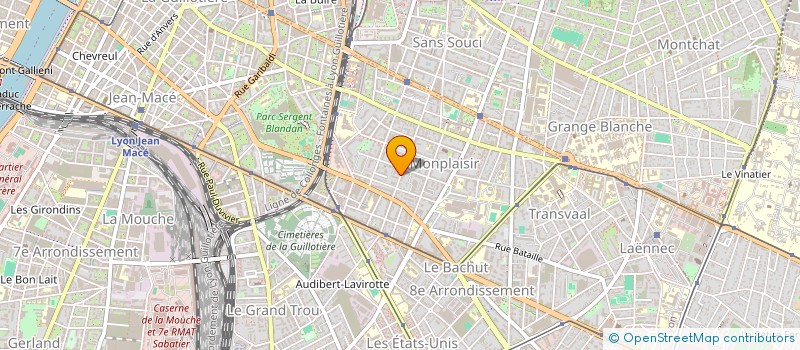 localisation de l'entreprise MADAME MICHELE LONG  LYON