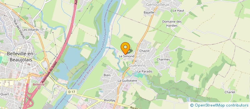 localisation de l'entreprise MADAME MICHELE LORAY  GUEREINS