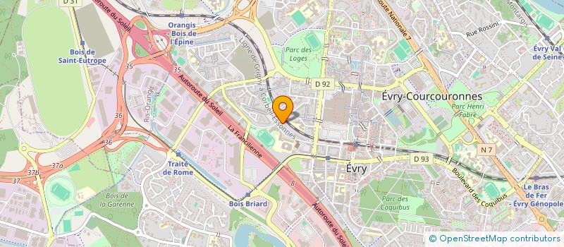localisation de l'entreprise MADAME MICHELE MAGEMA  EVRY-COURCOURONNES