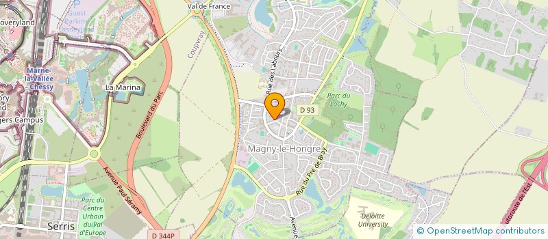 localisation de l'entreprise MADAME MICHELE MAIA DE SOUSA  MAGNY-LE-HONGRE