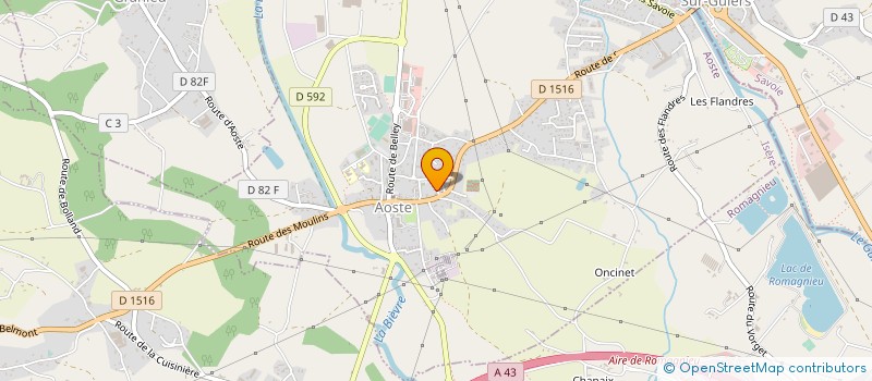 localisation de l'entreprise MADAME MICHELE MAIRA  AOSTE