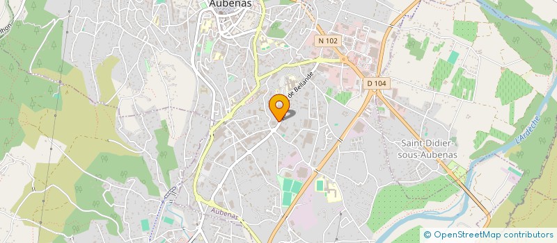 localisation de l'entreprise MADAME MICHELE MALEK à AUBENAS