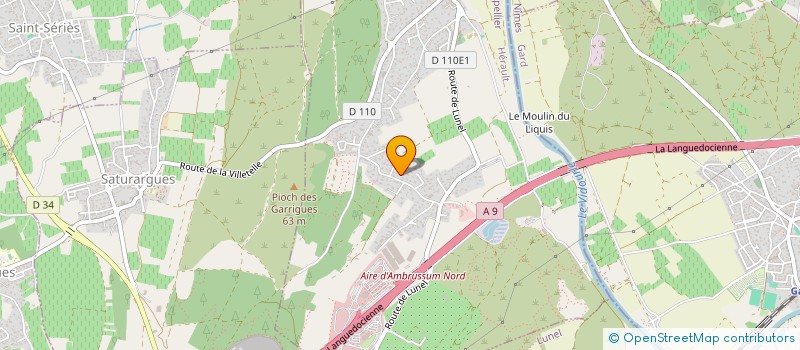 localisation de l'entreprise MADAME MICHELE MALFILATRE  GALLARGUES-LE-MONTUEUX