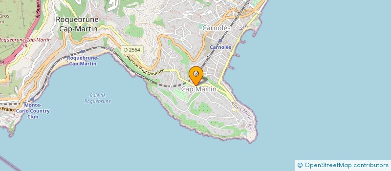 localisation de l'entreprise MADAME MICHELE MANGIN à ROQUEBRUNE-CAP-MARTIN