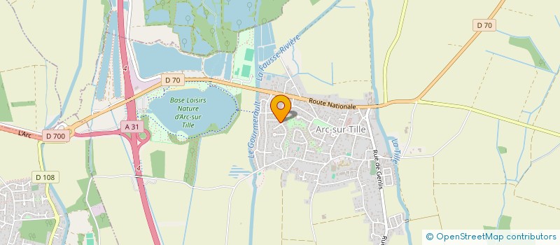 localisation de l'entreprise MADAME MICHELE MANIGLIER  ARC-SUR-TILLE