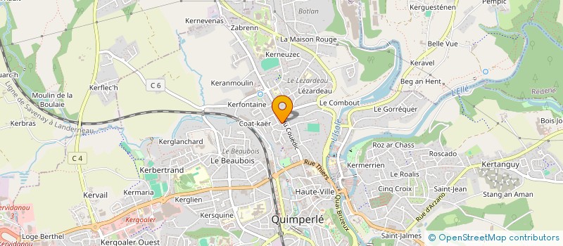 localisation de l'entreprise MADAME MICHELE MARECHAL à QUIMPERLE