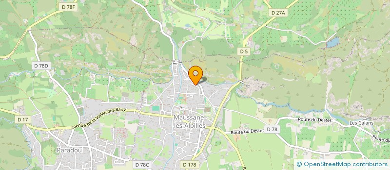 localisation de l'entreprise MADAME MICHELE MARIE-JEANNE FOUCTEAU à MAUSSANE-LES-ALPILLES