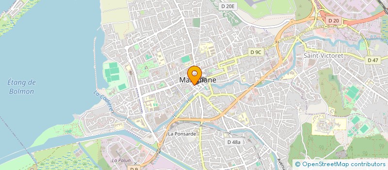 localisation de l'entreprise MADAME MICHELE MARINO à SAINT-VICTORET